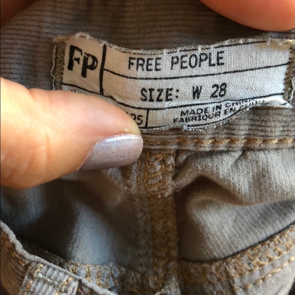 Free People Skinny Corduroy Tan Pants - Picture 4 of 7